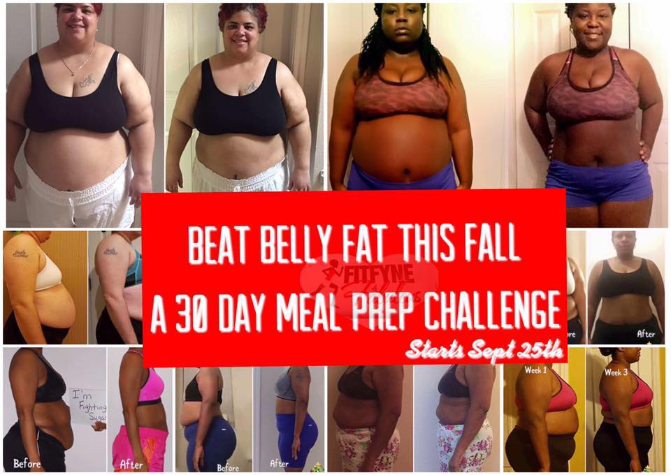 BEAT BELLY & BACK FAT this FALL: A 30 Day Meal Prep Challenge