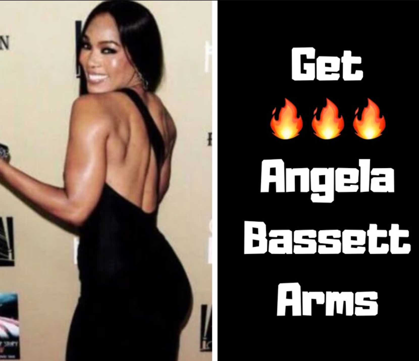 Angela Bassett Arms Challenge