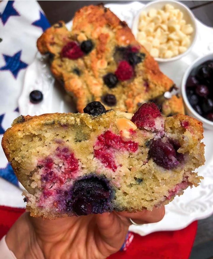 Red White & Blue Breakfast Bread!